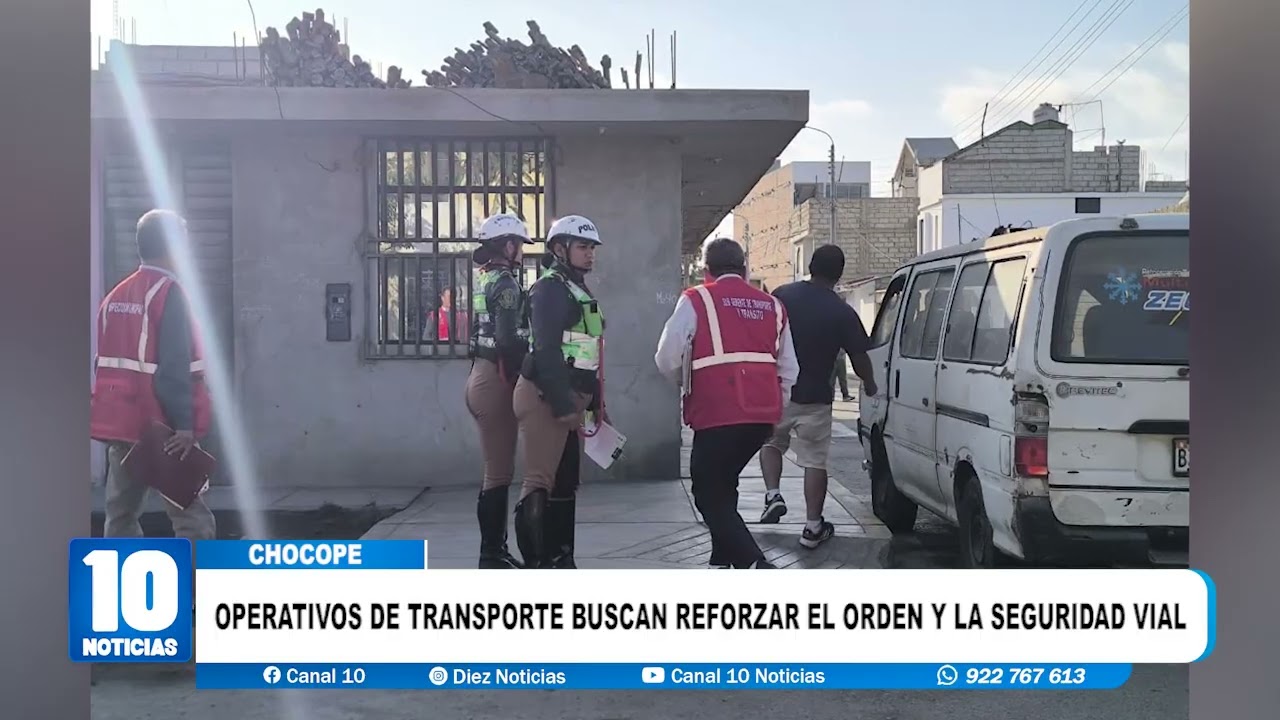 #chocope - OPERATIVOS DE TRANSPORTE BUSCAN REFORZAR EL ORDEN Y LA SEGURIDAD VIAL