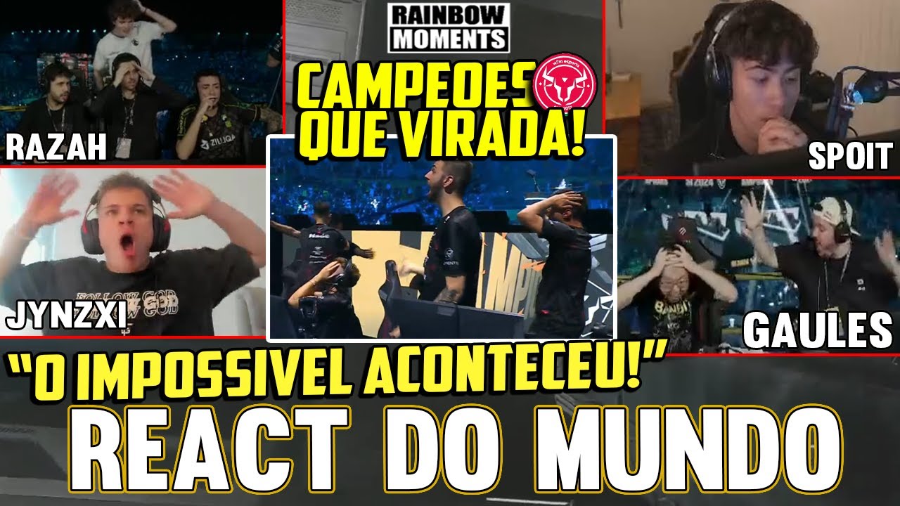 A REAÇÃO DO MUNDO NO ROUND DO TÍTULO DA W7M CONTRA A FAZE! - REACT SIX INVITATIONAL 2024