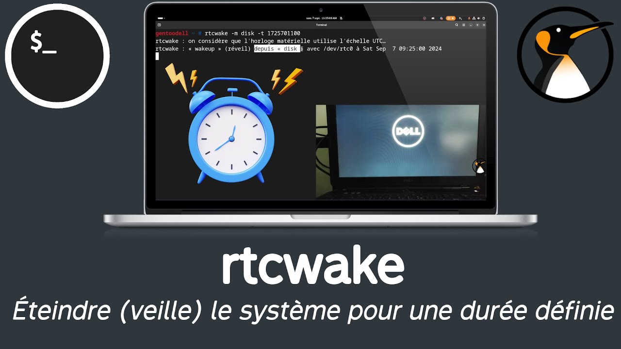 rtcwake : Éteindre le système pour une durée définie