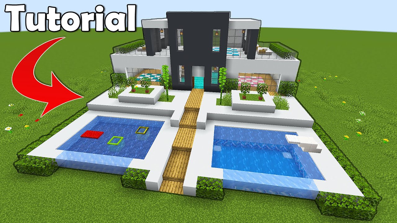 Minecraft: How to Build a Modern House Tutorial (Easy) #1
