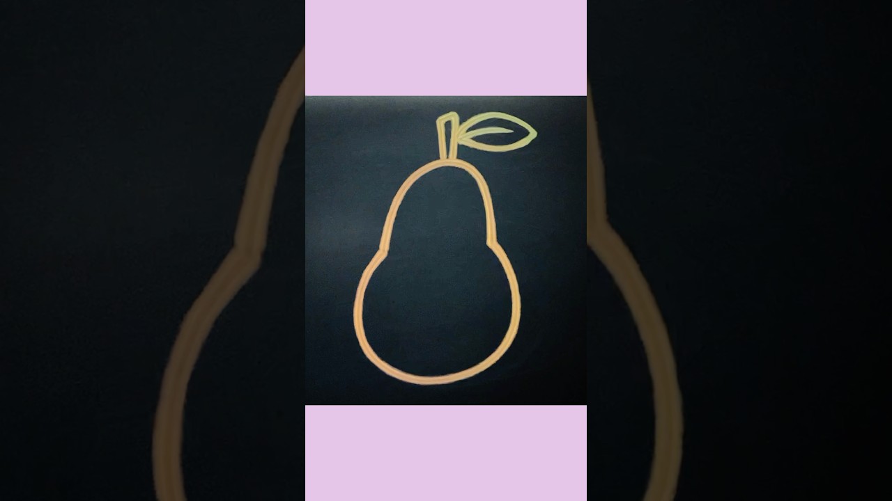 Pear drawing #shorts #art #ytshorts #shortvideo #creativeartflick