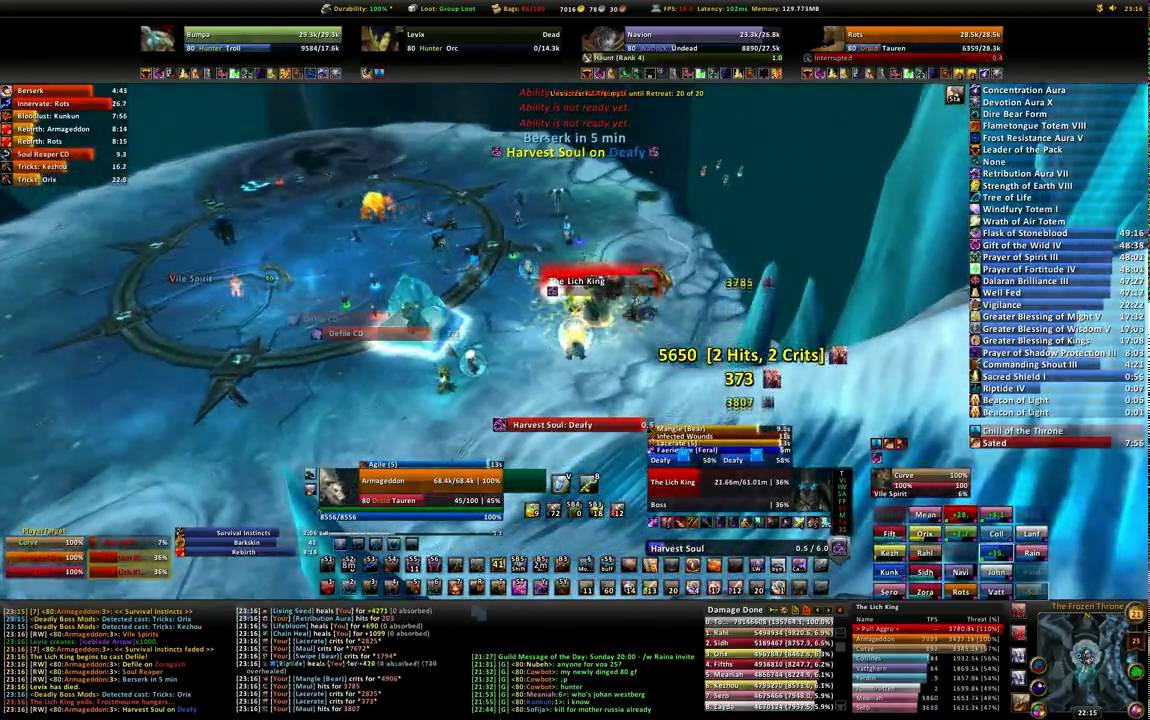 Huhuholics Vs The Lich King (25N)