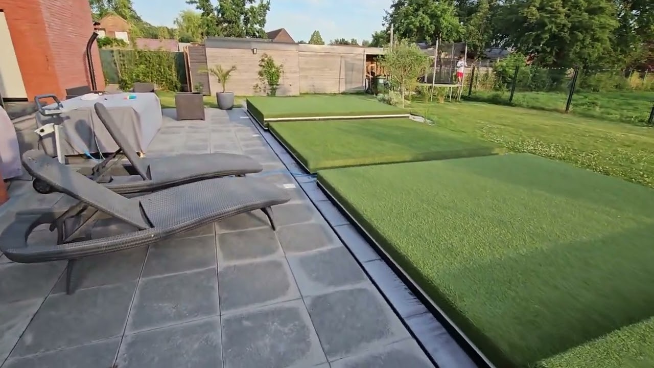 pool deck, couverture de piscine isolée terrasse coulissante