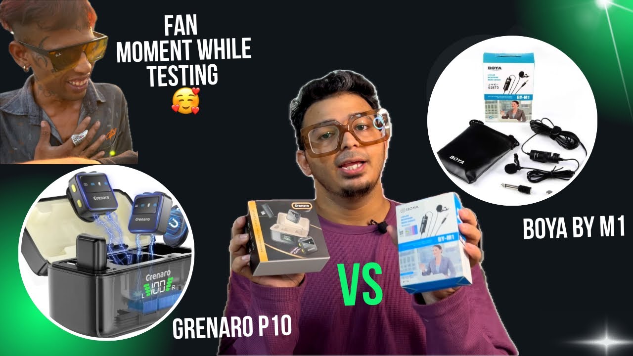 Boya BY M1 vs Grenaro P10 Mic Test: Real-Life Comparison + Audio Samples! | Fan Moment included 😍