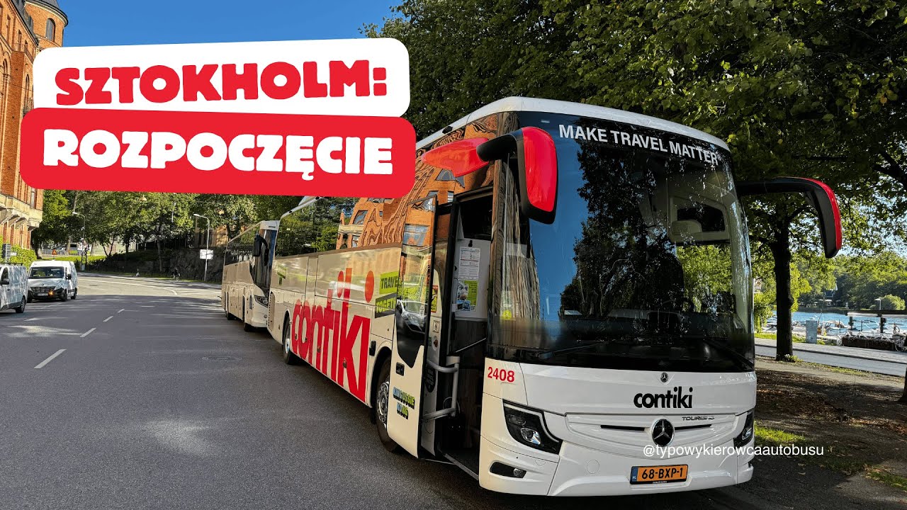 Sztokholm z Azjatami - pierwszy dzień wycieczki autokarowej po Skandynawii