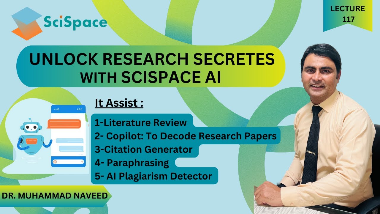 SciSpace | Best AI Tool for Literature Review, Paraphrasing & AI detections | Lec 417 | Dr. Naveed