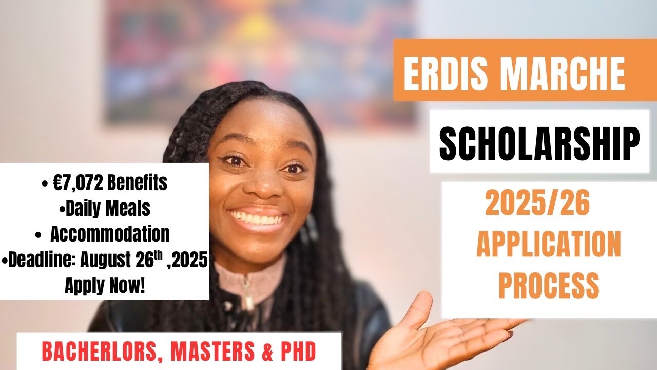 ERDIS MARCHE SCHOLARSHIP 2025/26 APPLICATION PROCESS | FULLY FUNDED SCHOLARSHIPS IN ITALY