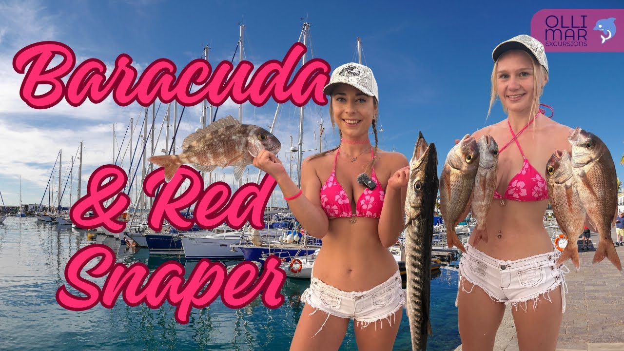 🎣🐟Fishing Abenteuer auf Gran Canaria: Zwei Girls, vier Tage Angeln!🎣🐟 Tag 2 Baracuda und Red Snapper
