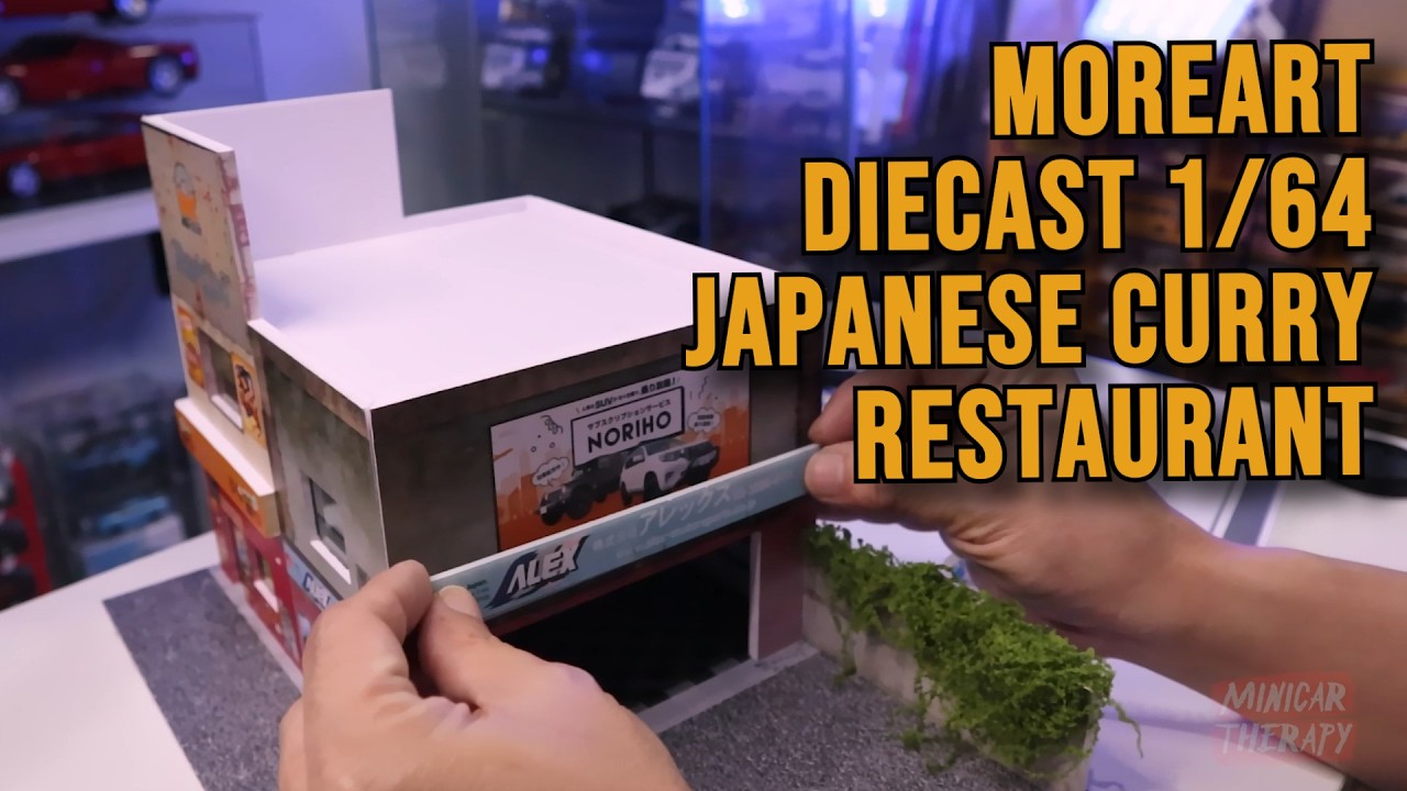 Assembling a Mini Japanese Curry House Diorama #diecast #diorama Moreart