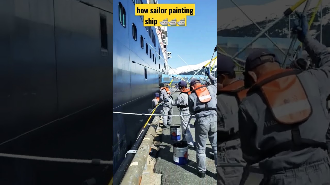 sailor paint big ship#travel #seamanship #trendingshorts #shorts #viral #ship