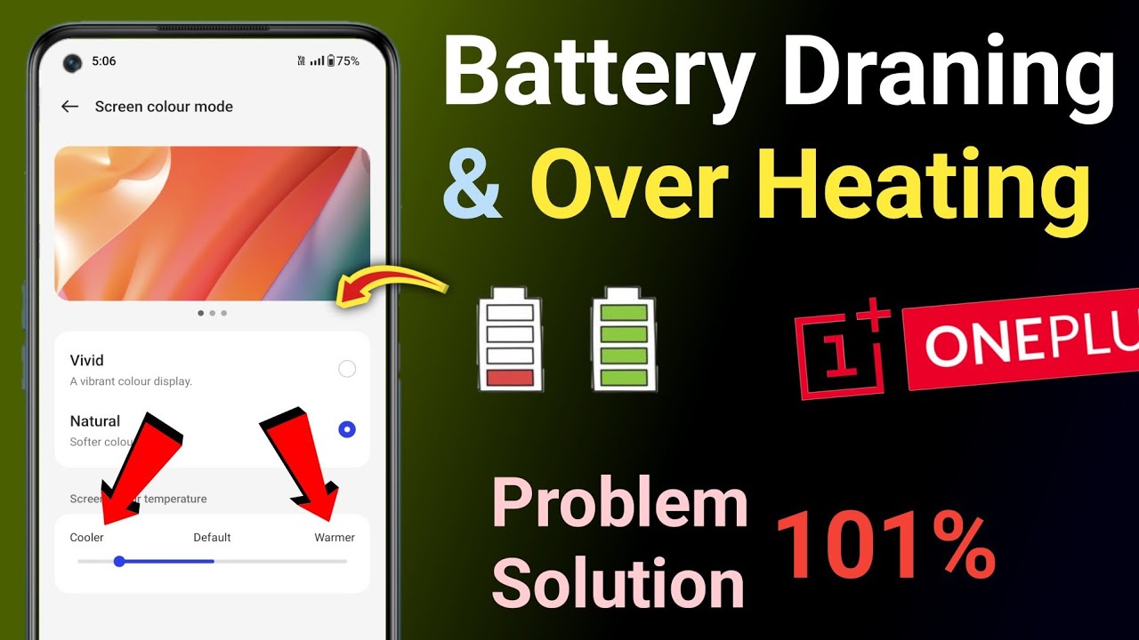All OnePlus Mobile Battery Fast Draining🔋& Heating issue 100% Solution 💪 Battery Backup Hindi