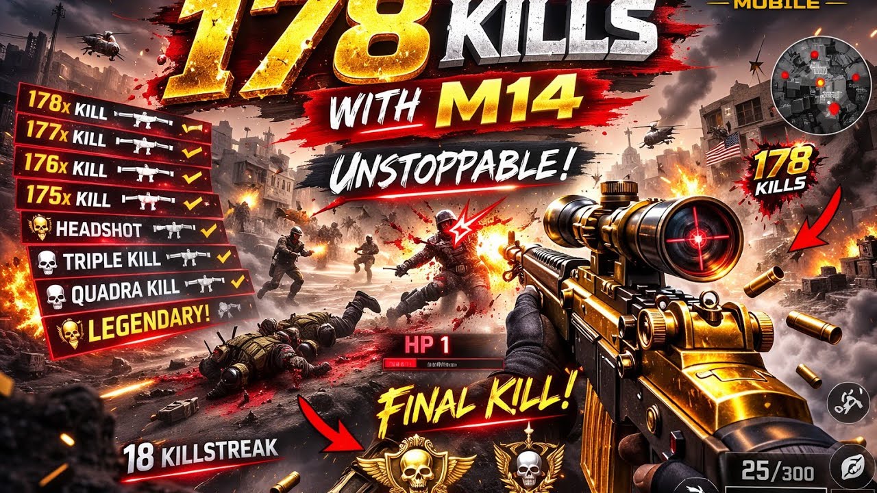 178 Kills With The M14… This Is Insane 😳 | Delta Force Mobile