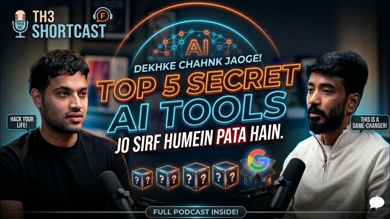 🔥 TOP 5 MIND-BLOWING 🤖 AI TOOLS TO 10x 🤑 YOUR PRODUCTIVITY | VAIBHAV SISINTY PODCAST | #podcast 