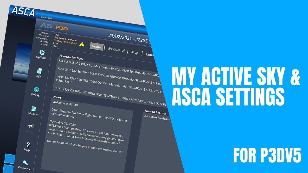 How I Optimized My Active Sky & ASCA Settings for P3Dv5