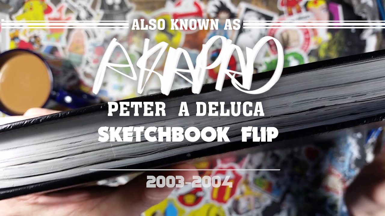 SketchBook #2 Flip Through  Comic Book Production (2003-2004 ) AKAPAD Peter A DeLuca