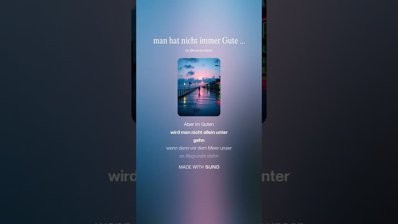 man hat nicht immer Gute Tage
