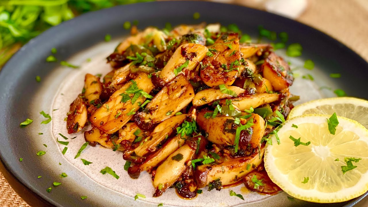 Easy Saut&eacute;d Mini King Oyster Mushrooms | Perfect Side Dish | Vegan and Keto Compliant