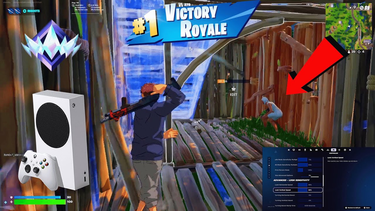 *جديد* أفضل إعدادات 🎮 الكنترولر لفورتنايت الشابتر 6! (PS4/PS5/XBOX/PC)
