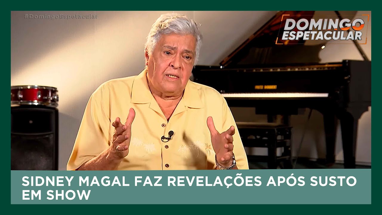 Sidney Magal desabafa após susto em show e revela se pensa em aposentar | Domingo Espetacular