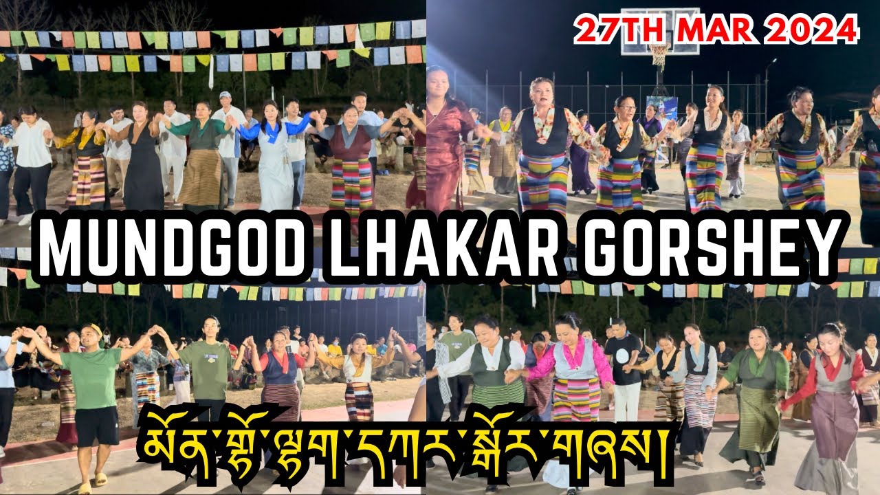 Mundgod Lhakar Gorshey On 27th Mar 2024 Org By RTYC & RTWA #mundgod #tibetanvlogger #tibetansong