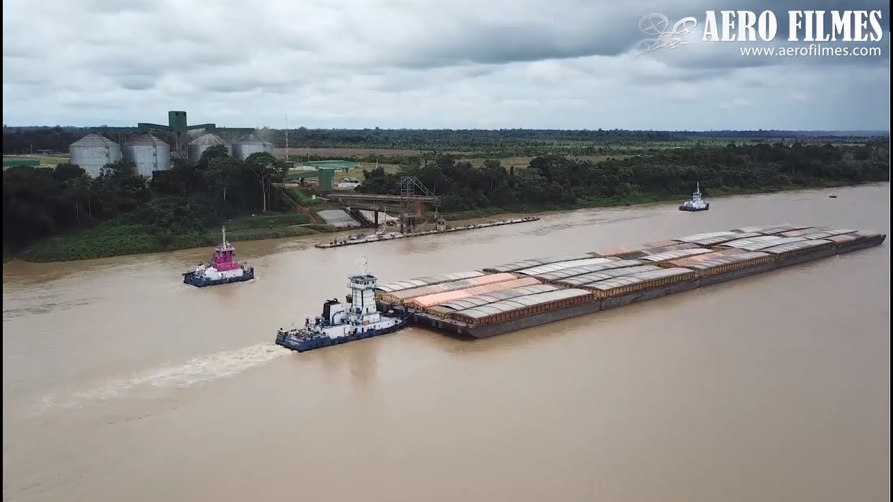 Maior Comboio |  25 Barcaças no Rio Madeira