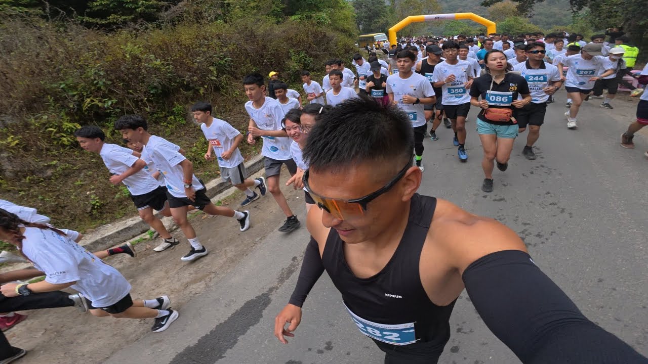 We Ran Bhutan International Marathon- Race Day 🏃‍♂️
