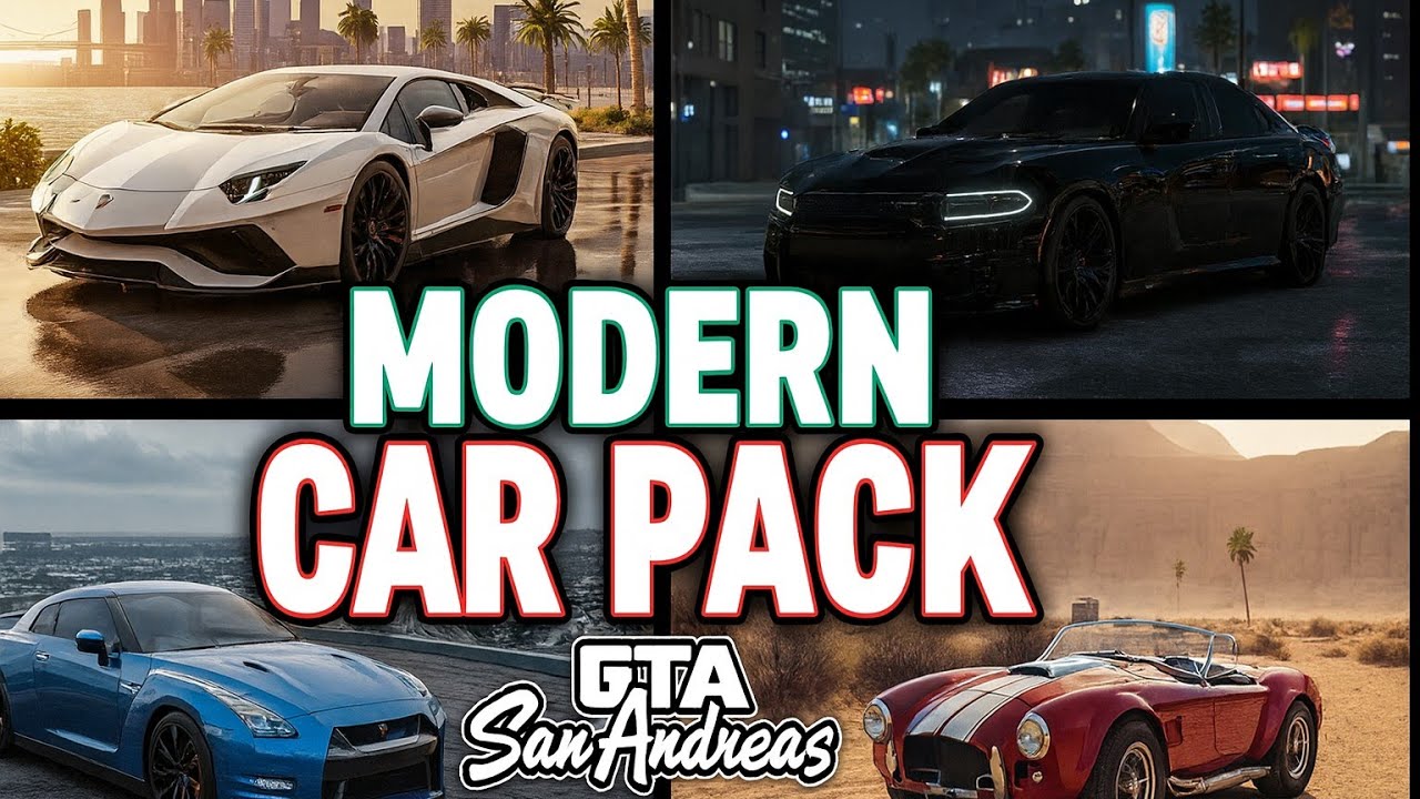 250+ Super Cars Mod Pack for GTA San Andreas Android | Sabhi Android Supported | 2025 New Mod