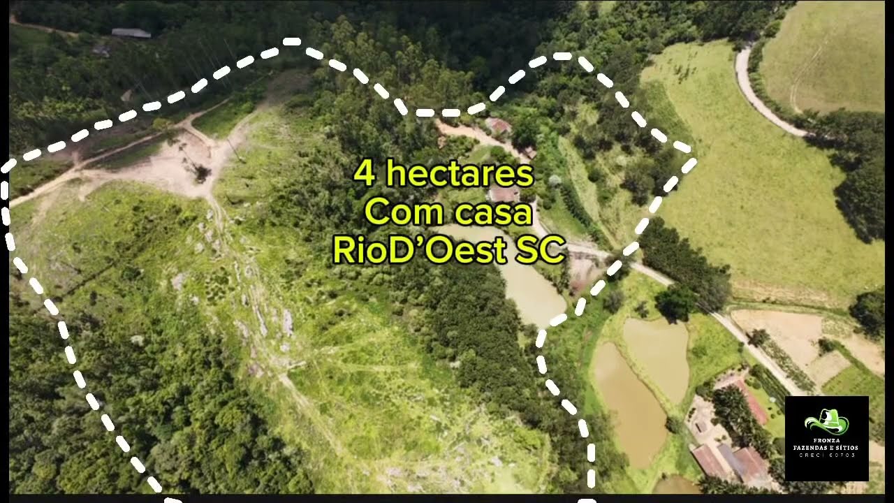 4 hectares Sítio, RioD’Oest SC, valor 550 mil, 09/01/26
