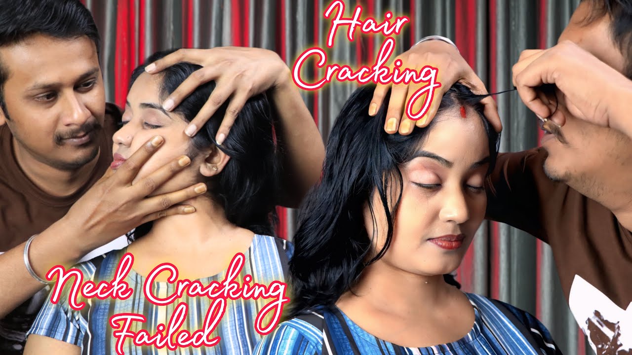 Ultimate Calm: Soothing Hair Cracks & Head Massage for Relaxation | Neck Cracking Failed