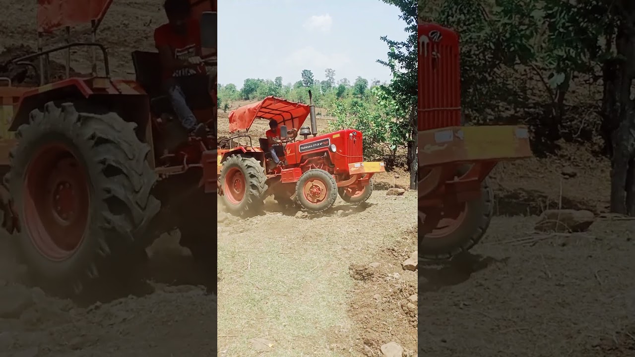 Mahindra tractor bhumiputra driving training Mitti loading Indian shots video