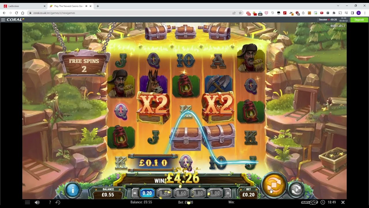 2022-12-13 1849GMT Wild Falls 2 - Rapid Re-spins Bonus
