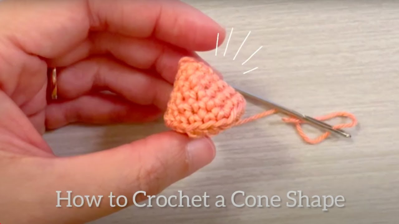How to Crochet a Cone Shape | Crochet Wide Cone for Amigurumi Heads