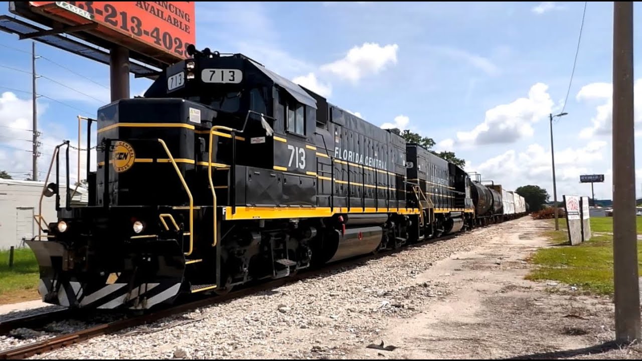Florida Central RR Freight Train - Winter Haven, Florida