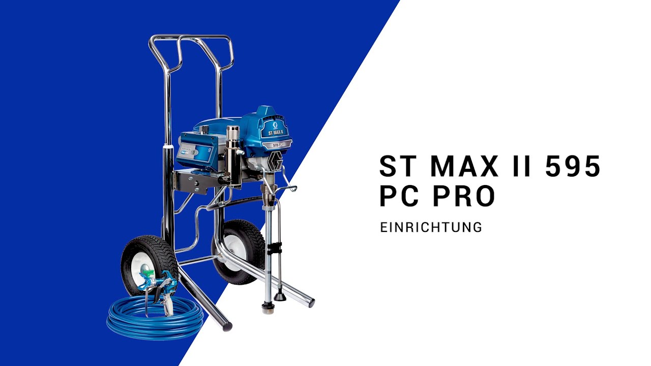 ST Max II 595 PC Pro-Tutorial: Einrichten Ihres Farbspritzger&auml;ts