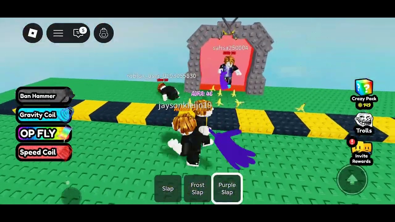 Roblox aura slap tower ✌️💪