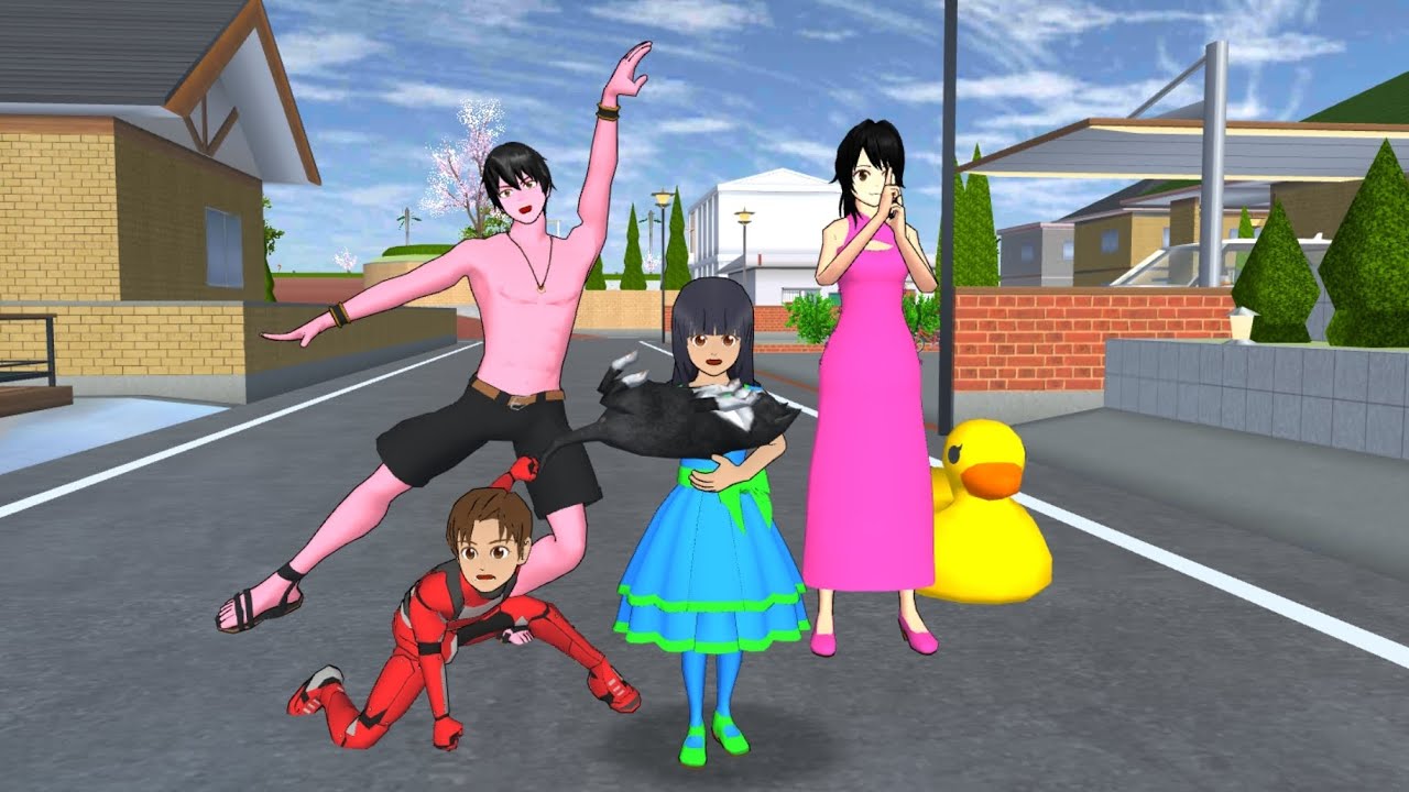 Tega and his family enjoying Sunday 😘😐#sakuraschoolsimulator #sakura#viral#video 
