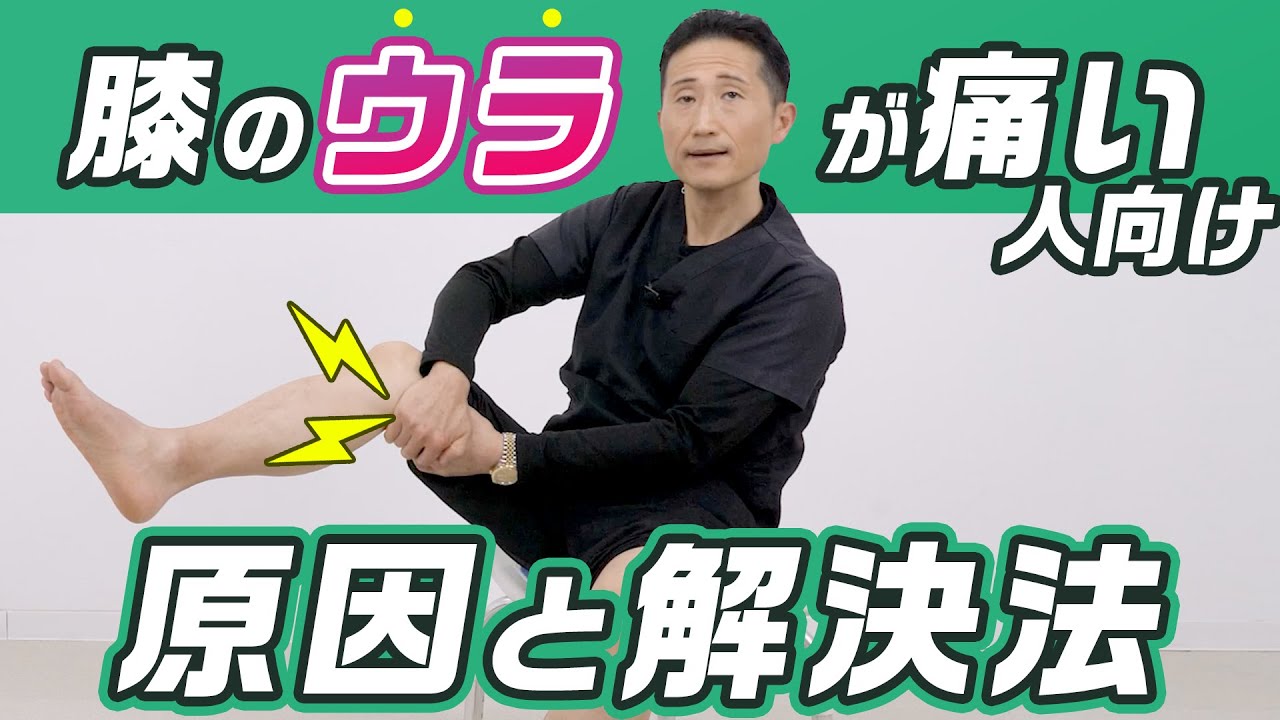 【膝の裏が痛い人向け】人の為のエクササイズとストレッチを紹介【座りながらできる】