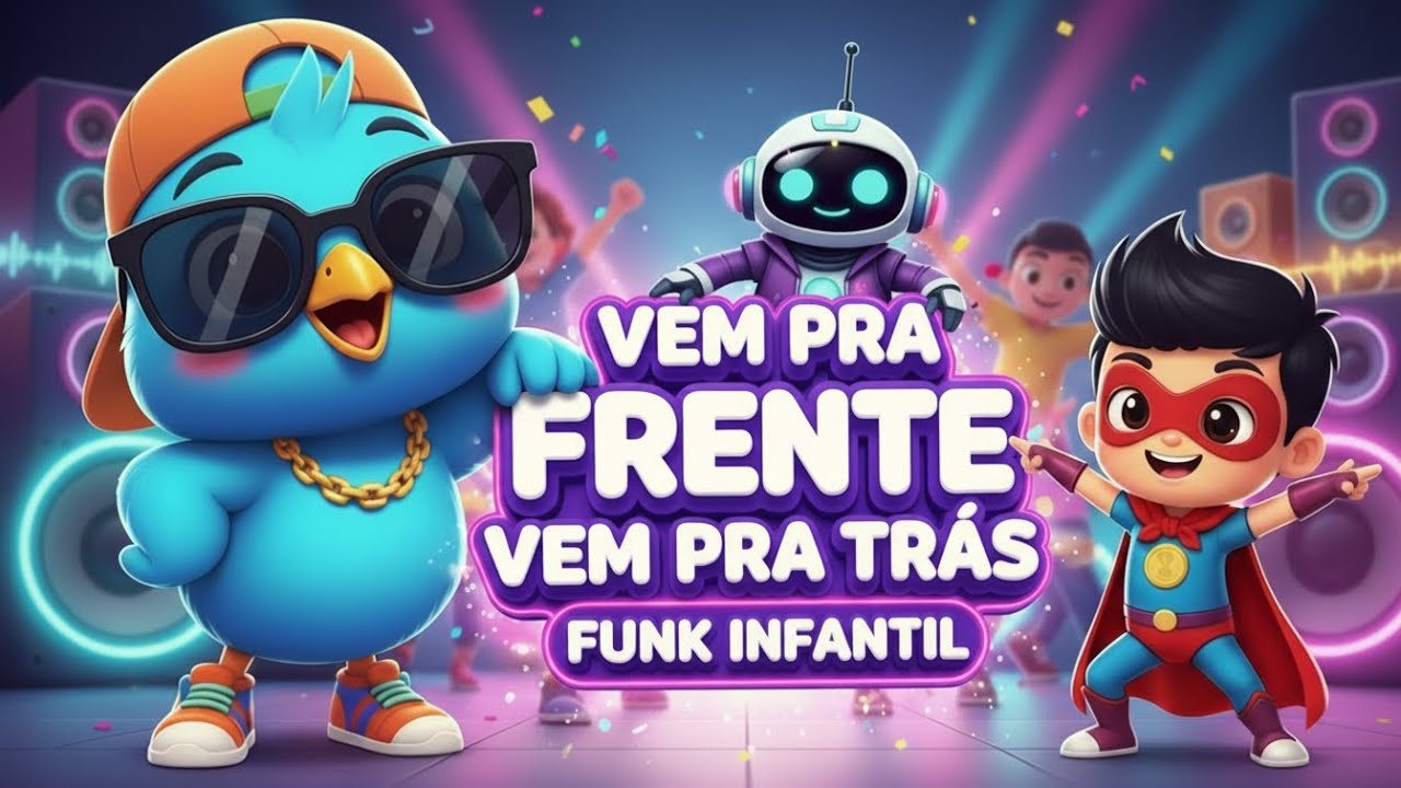 Vem pra Frente Vem pra Trás 🔁🕺🎵 | Turminha Musical (Desenho Funk Infantil Musical)