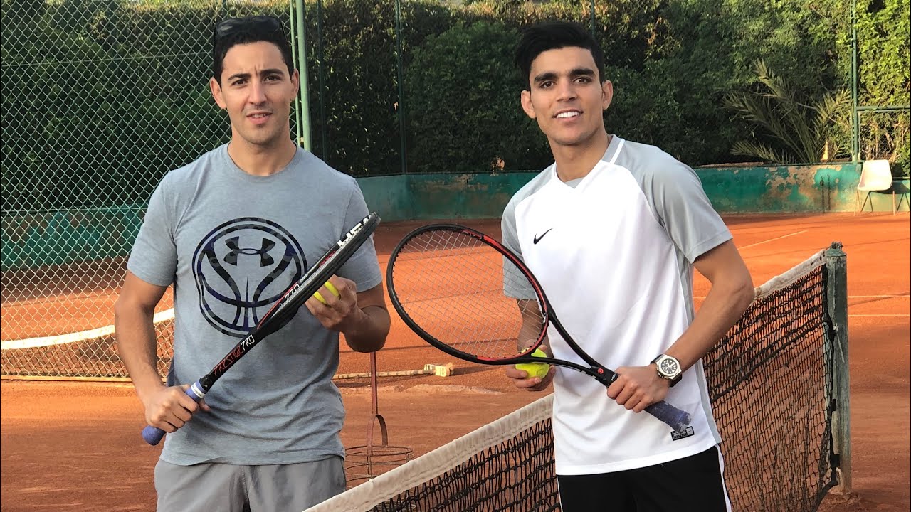 Achraf Bencharki au Tennis  🎾 ‏تحدي تنس مع أشرف بنشرقي