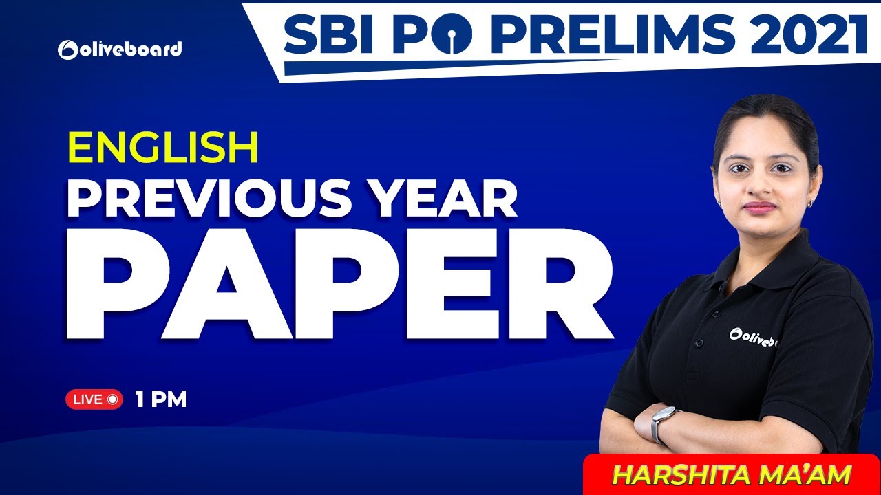 SBI PO Prelims English Previous Year Question Paper 2021 | SBI PO English Previous Year Paper
