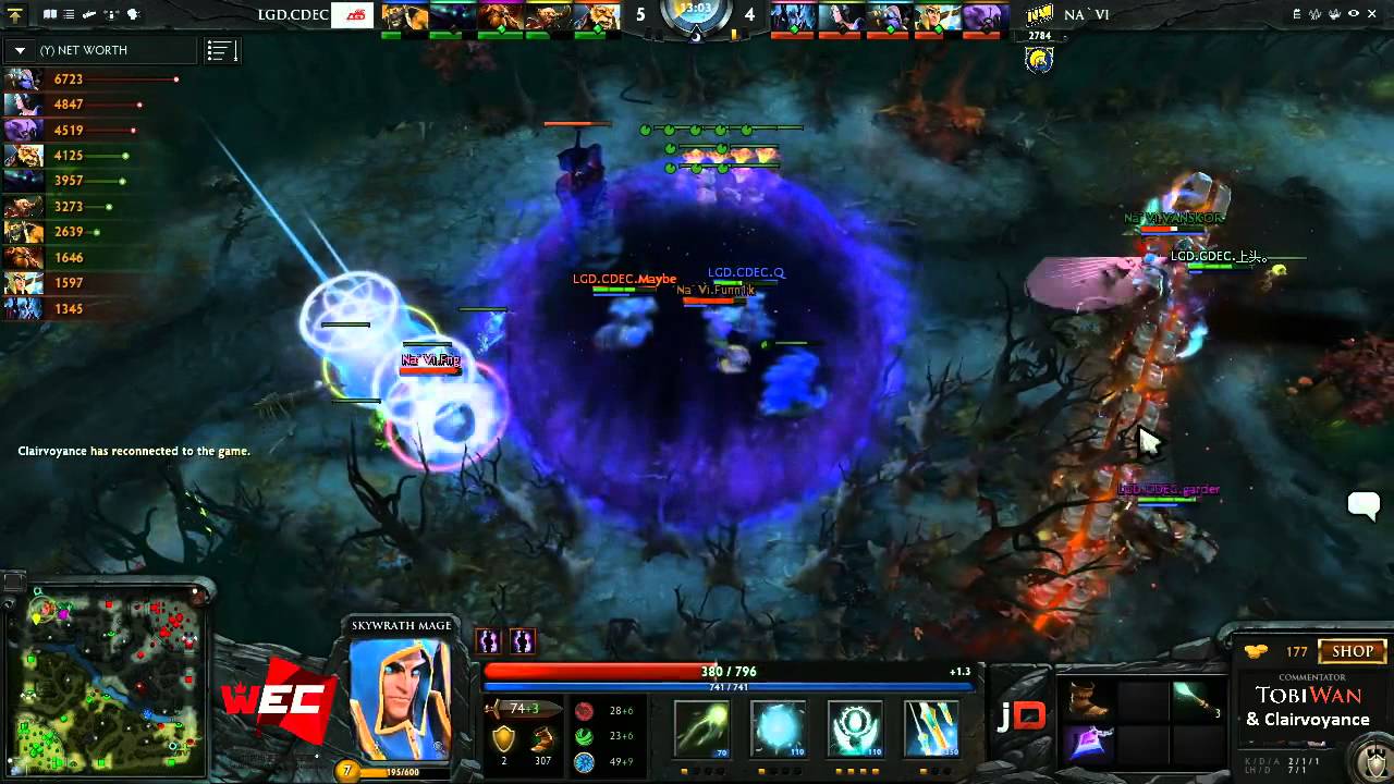 Na'Vi vs LGD CDEC Game 2 - World eSports Championships - @TobiWanDOTA & Clairvoyance