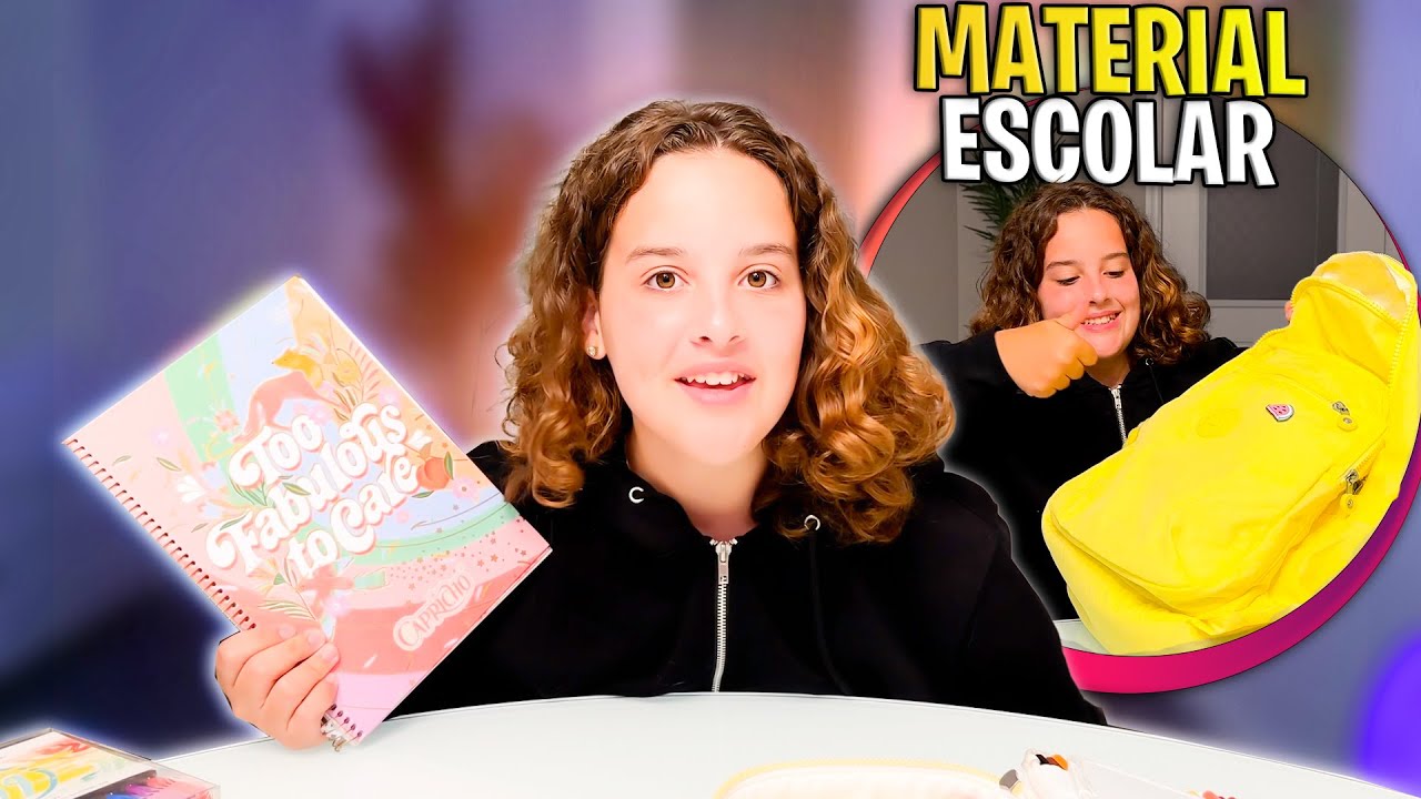 MOSTRANDO TODO MEU MATERIAL ESCOLAR QUE COMPRAMOS