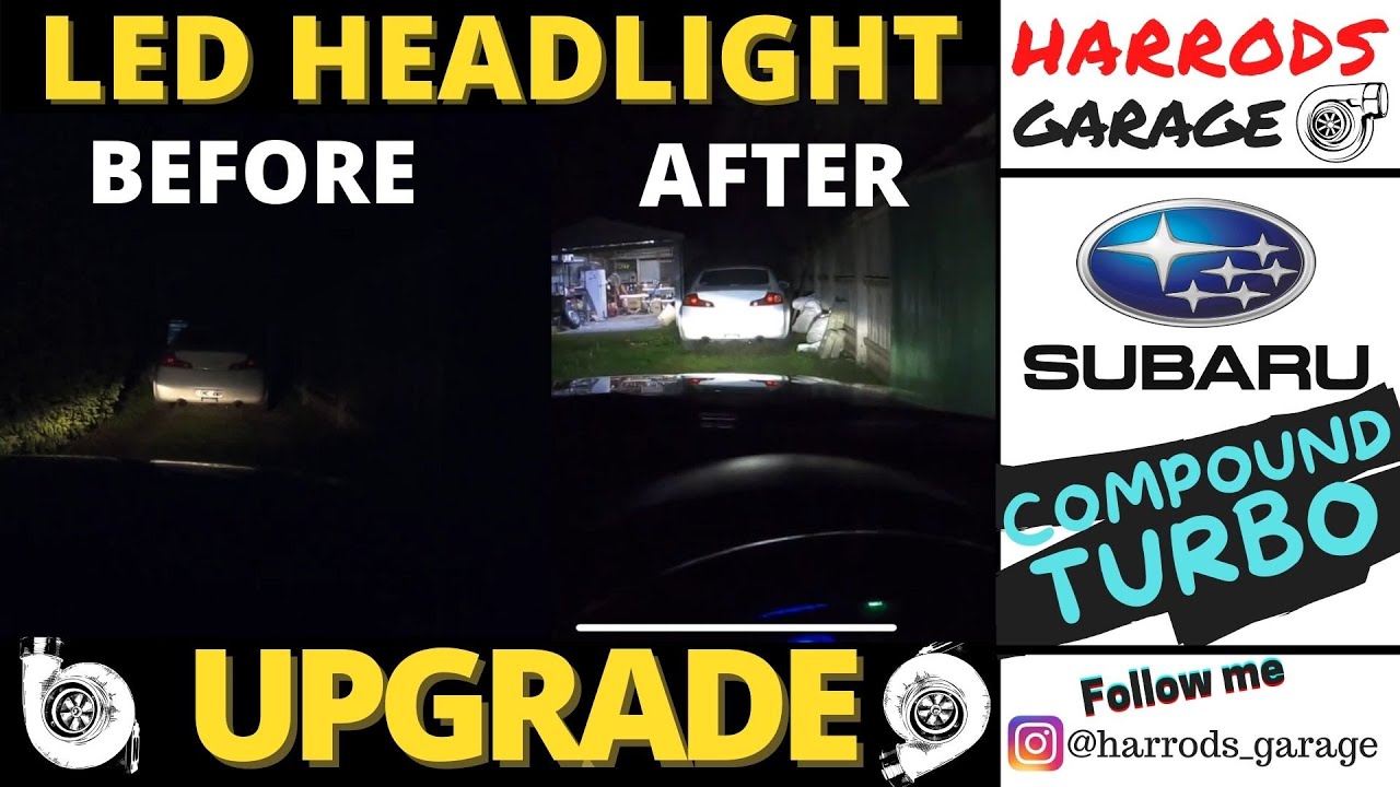 SUBARU FORESTER LED HEADLIGHT UPGRADE