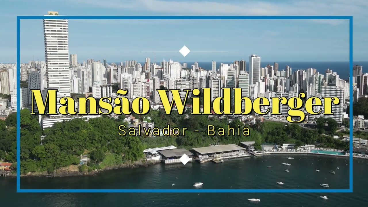Sobrevoando com o Drone DJI Mavic 2 a Mansão Wildberger em Salvador - Ba.