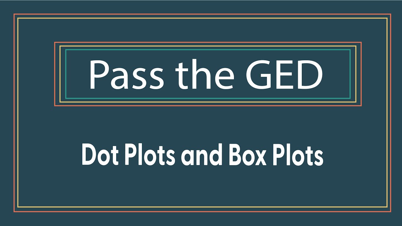 Dot Plots and Box Plots on the GED