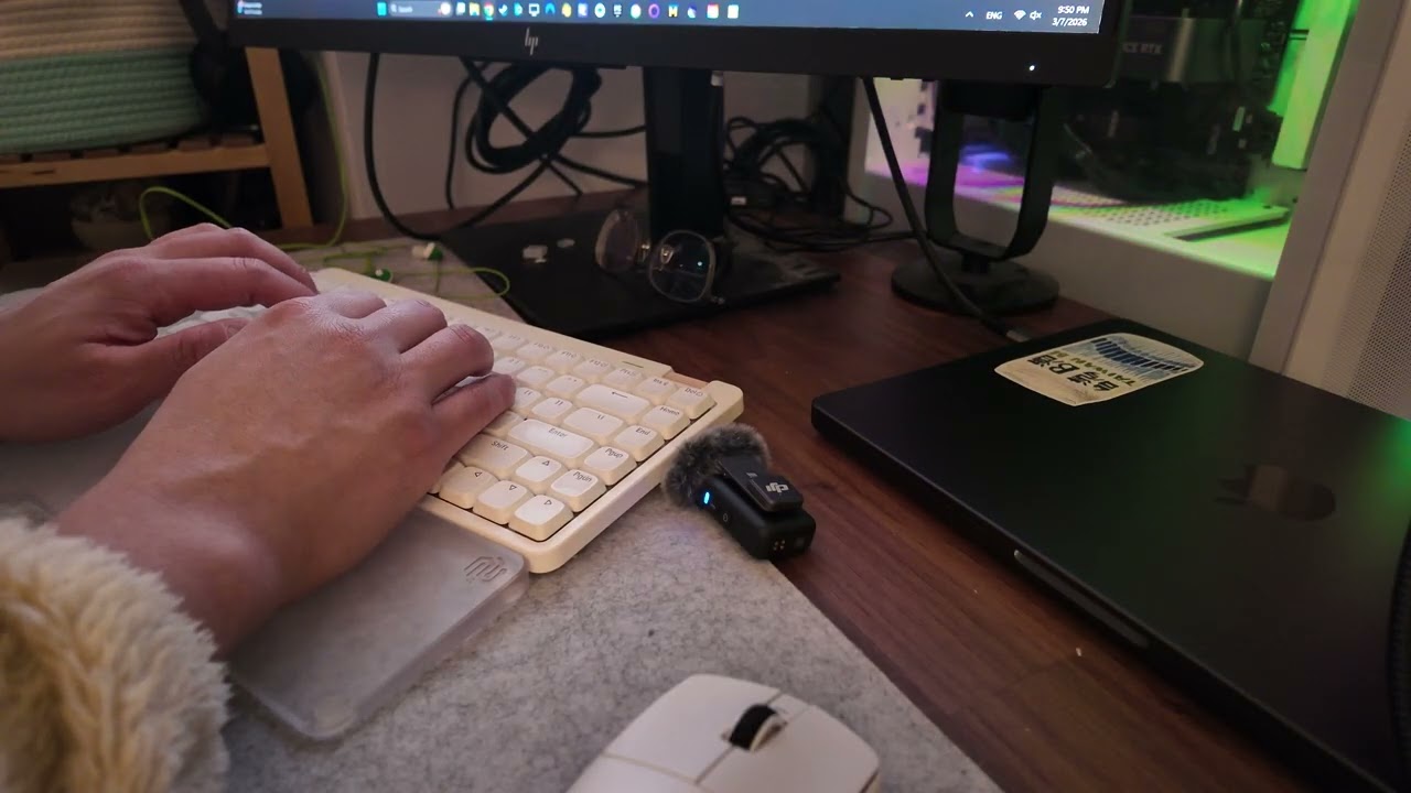 ASMR Keyboard Typing (No Talking) - Lofree Flow Lite84 Keyboard, Relaxed typing, No Spacebar