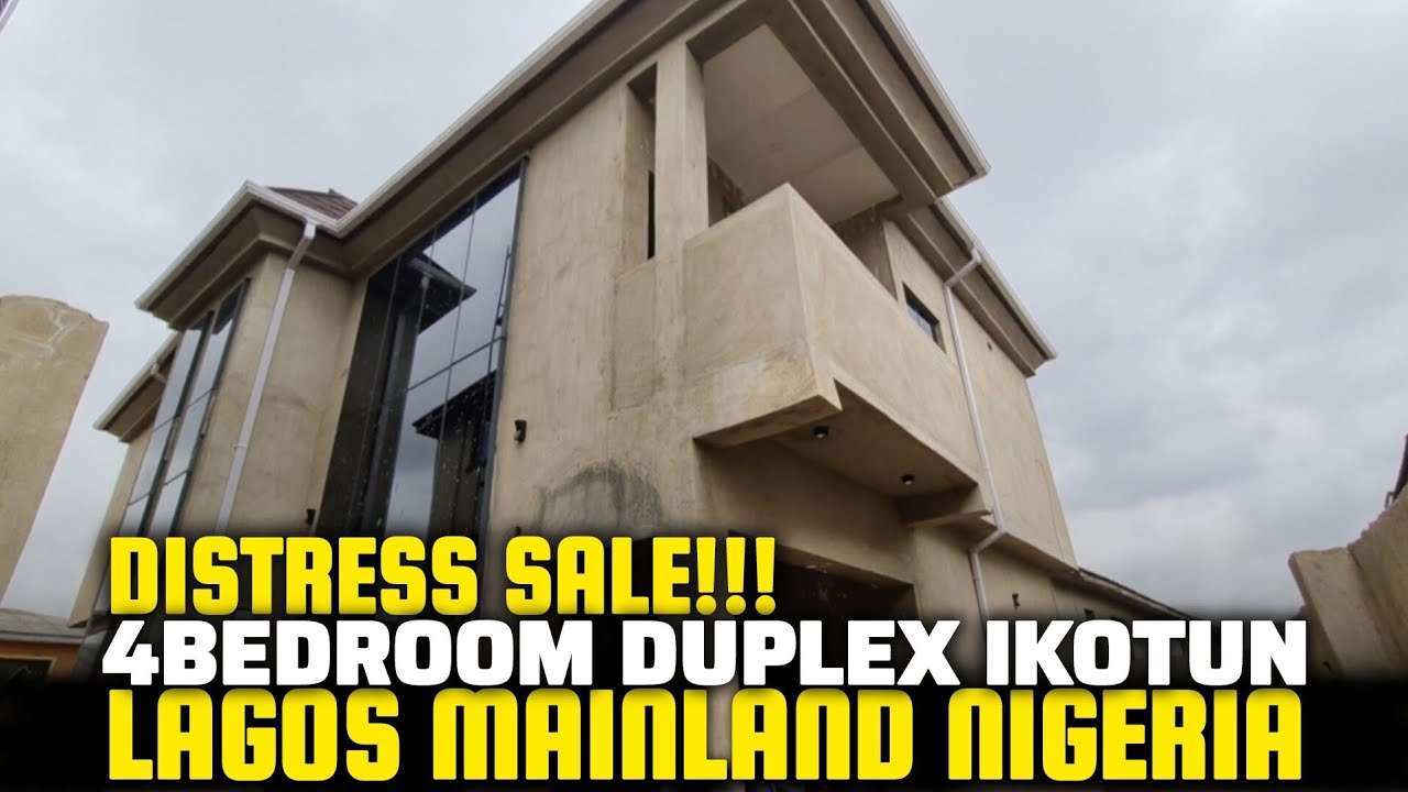 DISTRESS SALE 4BEDROOM DUPLEX FOR SALE IN IKOTUN LAGOS MAINLAND NIGERIA