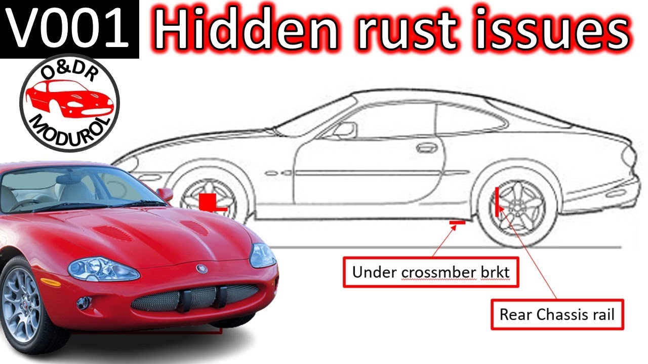 Проблемы с ржавчиной на Jaguar XK8: выявление скрытых структурных дефектов. Modurol V1 XKR (X100)