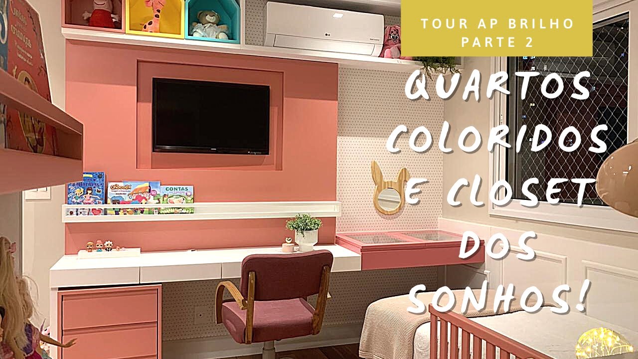 TOUR COMPLETO APARTAMENTO DOS SONHOS - QUARTOS COLORIDOS, CLOSET DOS SONHOS E BANHEIRO GIGANTE