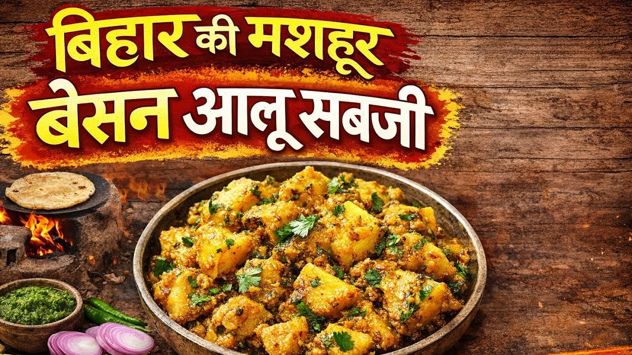 Bihar Style Besan Aalu Ki Sabji | गाँव जैसा स्वाद वाली बेसन आलू की सब्जी | Easy Recipe